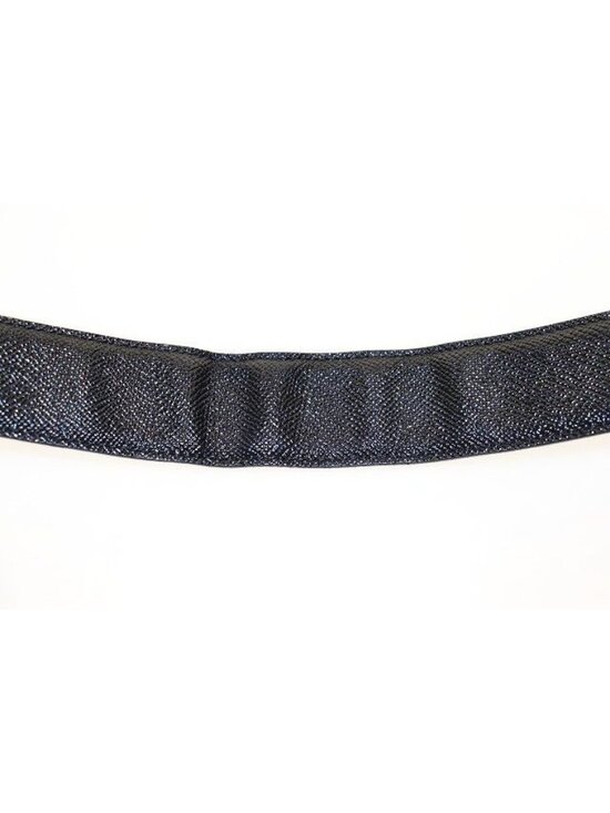 Bvlgari Leather Round Logo Buckle Silver Belt Black main image 4